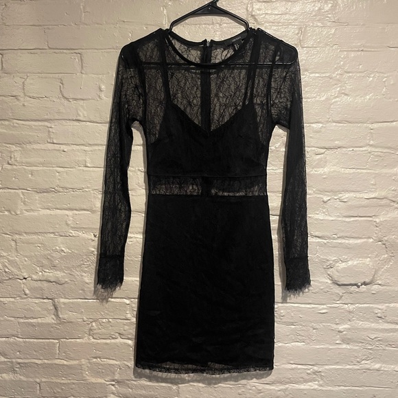 Lacy Black Dress - Picture 1 of 7